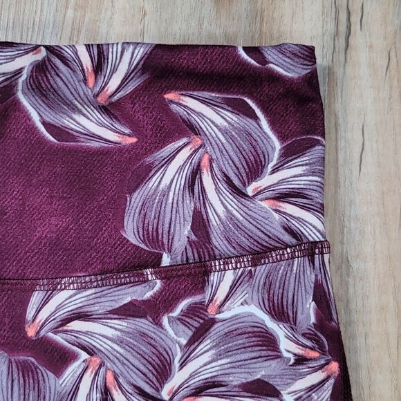 ☔️🔺️Champion Maroon Orchid Print Athletic Pants Medium - Picture 5 of 10